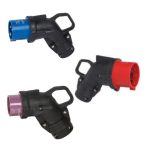 Angled Plugs /Rubber - Male Connector - 0 524 41 - Ungu (20-25V) - 16A - 44 - 2P