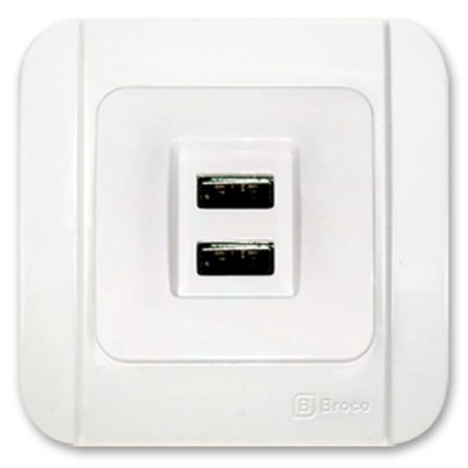 Dual USB Socket Outlet