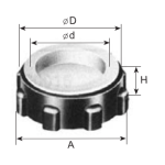 HD Plastic Bushing (with cap) - E 19