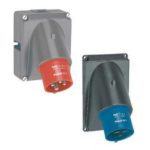 Panel Appliance Inlets /Plastic - Male Connector - 0 528 72 - Biru (200-250V) - 32A - 44 - 2P+E