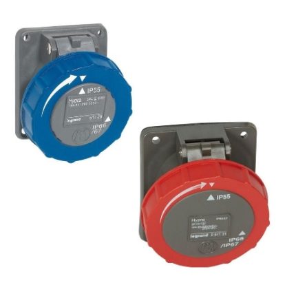 Panel Mounting Socket / Inclined Outlets