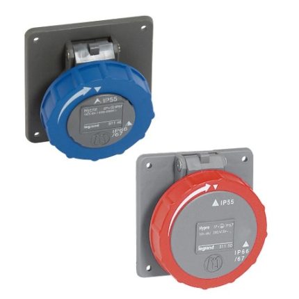 Panel Mounting Socket / With Single Fixing Centres