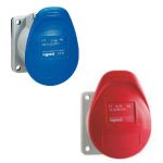 Panel Mounting Sockets Straight Outlet - 0 580 59 - Merah - 380-415V - 32A - 44 - 3P+N+E