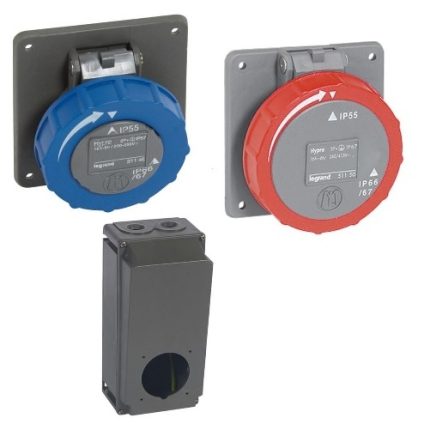 Through Wiring Surface Mounting Sockets