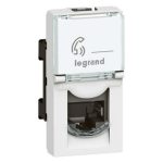 Telephone Socket - RJ11 - Telephone socket Arteor RJ 11 1 modul White