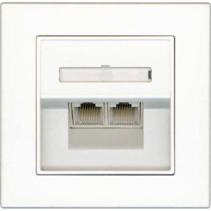 Dual Universal Network Socket Outlets