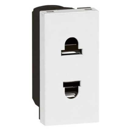 Socket Arteor - Euro-US - 15 A / 127 V - 16 A / 250 V - 2P + shutters - 1 module