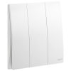 Single Pole Standard Switch Mallia - Single pole switch Mallia 3 gang 2 Way (White)