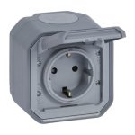 Socket outlet Plexo IP55 - German standard - 16 A - 2P+E - Socket outlet Plexo IP55 - German standard