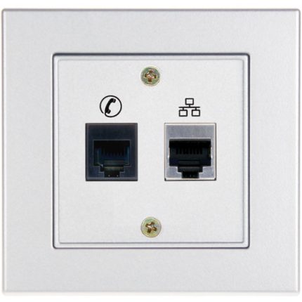 Telephone Outlet & Single Network Socket Outlet
