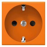 Socket Arteor - German - 16 A - 2P+E Shuttered - 2 Modules - Socket 16 A 2 modul Orange